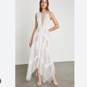 NWT BCBGMaxAzria Andi Lace Dress White Size 8